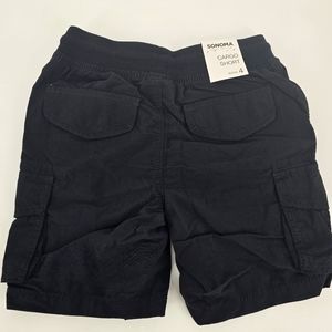Sonoma Boys Pull On Cargo Black Shorts Size 4